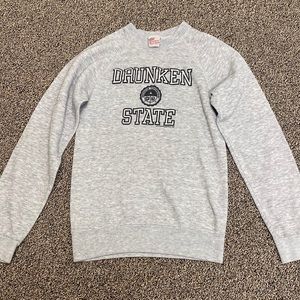 Vintage 1982 Drunken State Sweatshirt Size Small